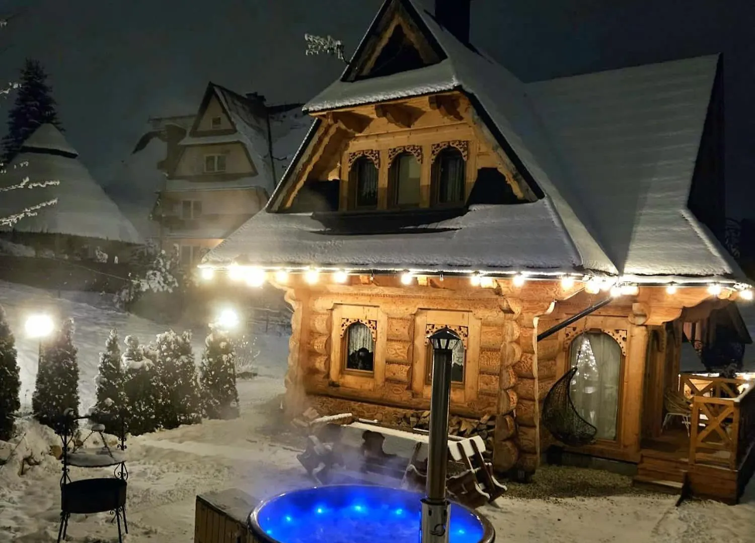 Alpesi faház Goralska Chatka 3 Highland Cottage - Jacuzzi, Sauna, Split Ac, Private Parking, Mountains View Zakopane Lengyelország