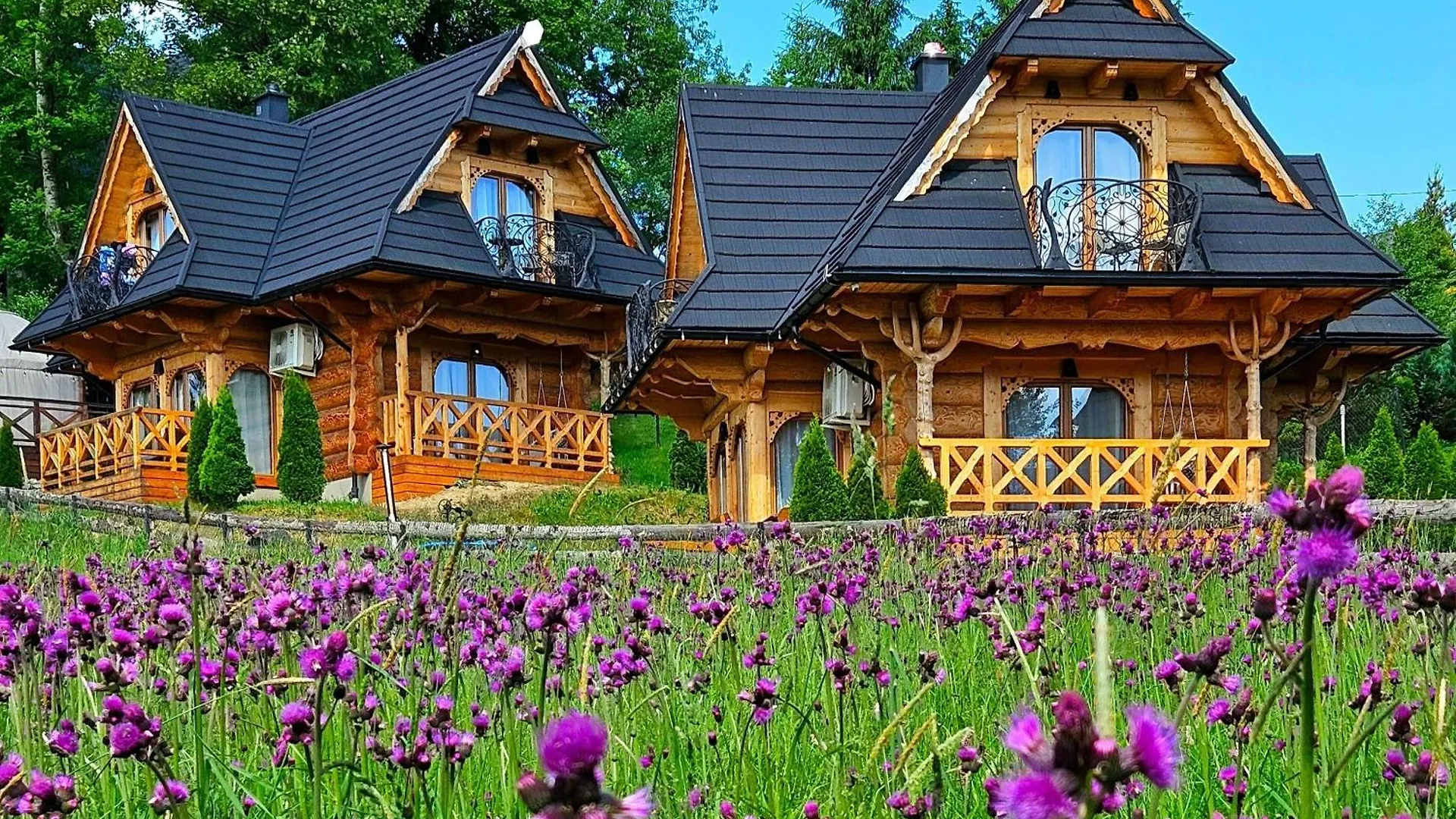 Alpesi faház Goralska Chatka 3 Highland Cottage - Jacuzzi, Sauna, Split Ac, Private Parking, Mountains View Zakopane