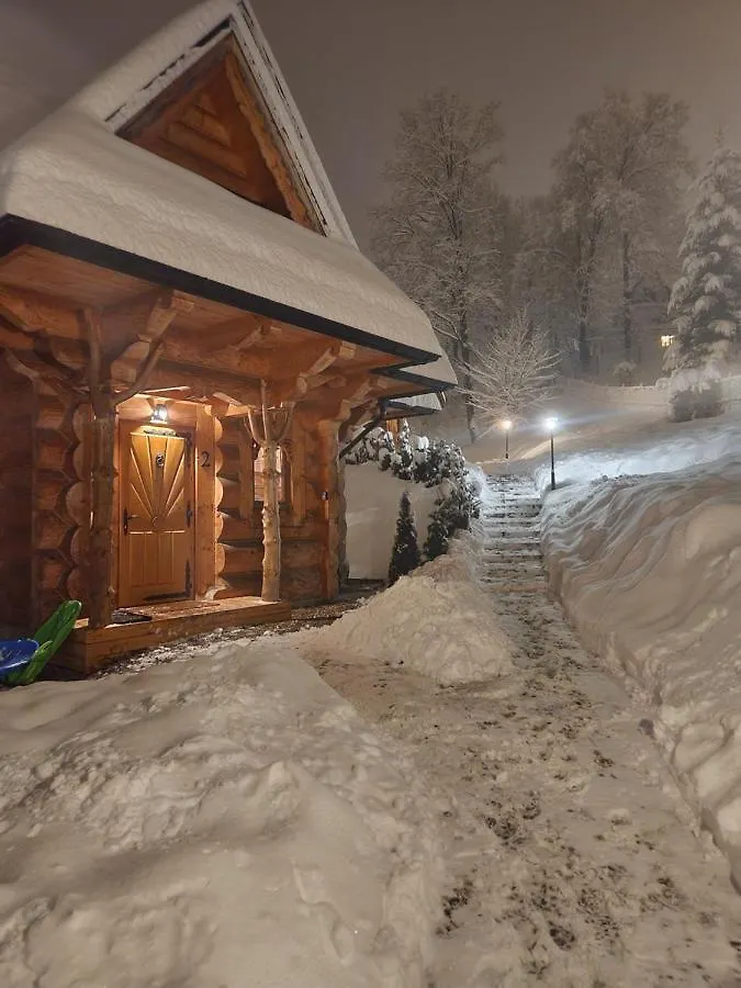 זקופאנה Goralska Chatka 3 Highland Cottage - Jacuzzi, Sauna, Split Ac, Private Parking, Mountains View בקתה