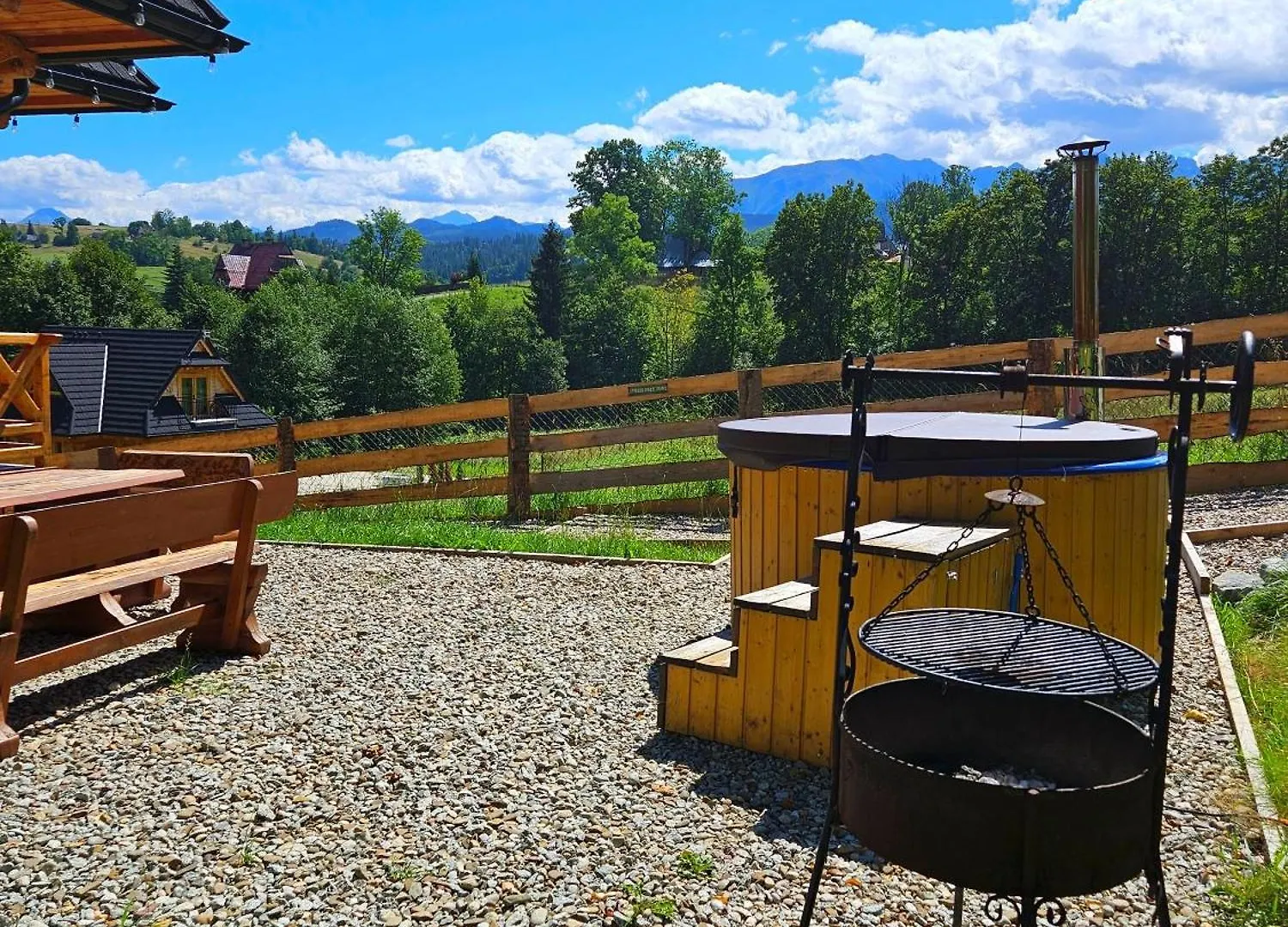 זקופאנה Goralska Chatka 3 Highland Cottage - Jacuzzi, Sauna, Split Ac, Private Parking, Mountains View בקתה