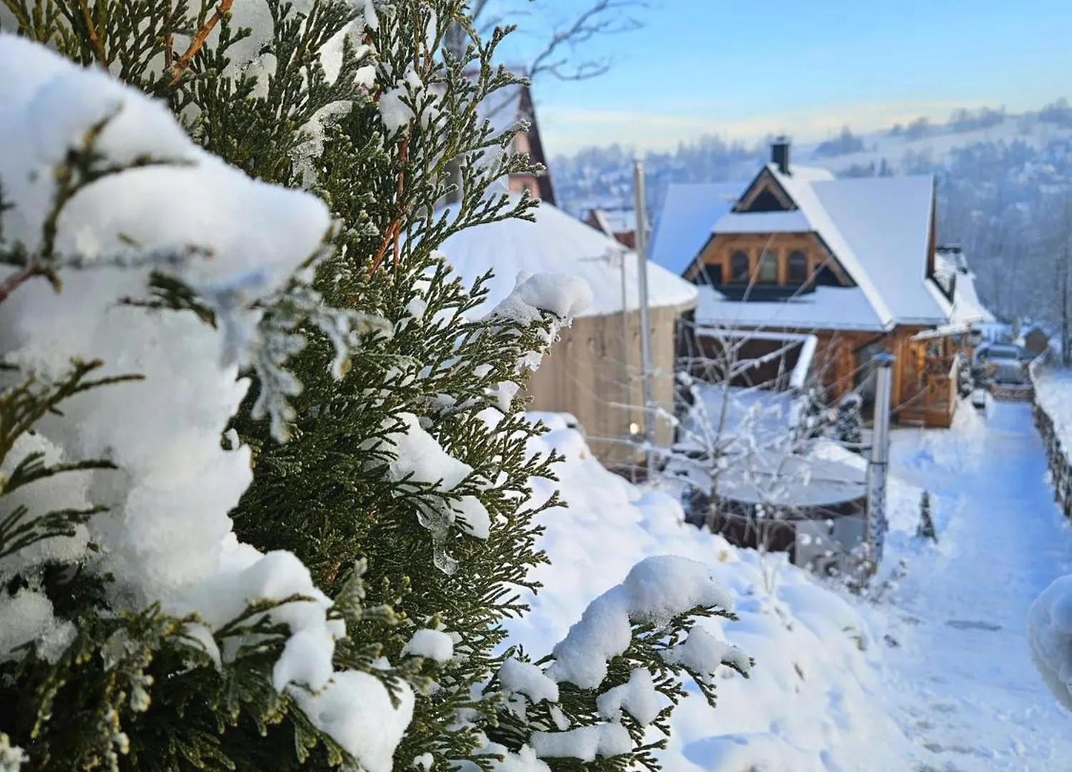 זקופאנה Goralska Chatka 3 Highland Cottage - Jacuzzi, Sauna, Split Ac, Private Parking, Mountains View פולין